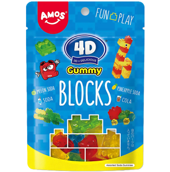 AMOS - 4D Gummy Blocks 72g